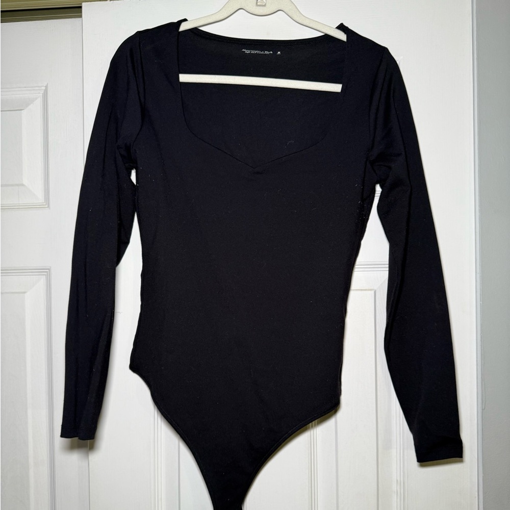 Abercrombie black long sleeve body suit